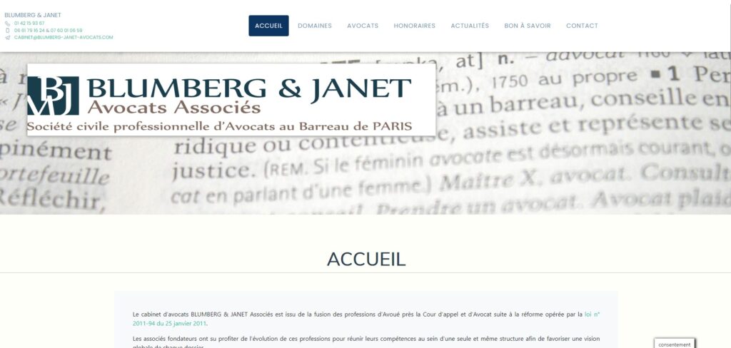 SCP Blumberg & Janet associés